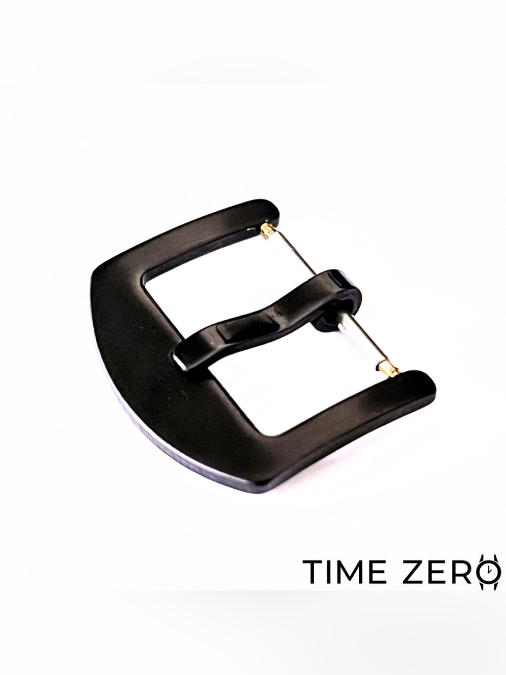 Black Brushed Steel Replacement Watch Buckle for Time Zero Sailcloth or Rubber